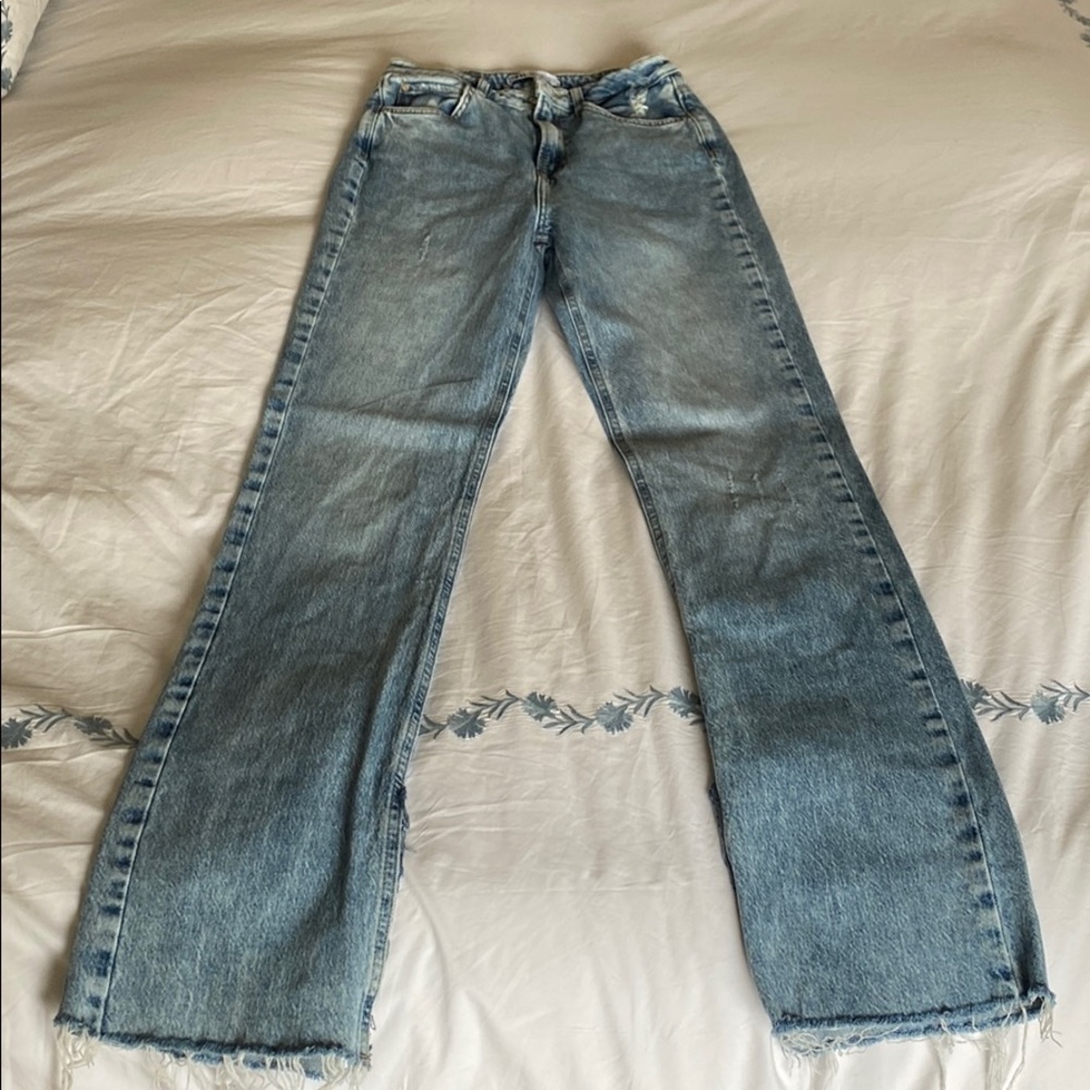 SLIM FLARED SLITTED HIGH RISE Z1975 JEANS
